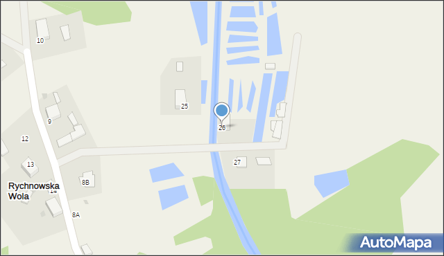 Rychnowska Wola, Rychnowska Wola, 26, mapa Rychnowska Wola