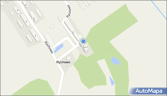 Rychowo, Rychowo, 13, mapa Rychowo