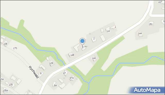 Rychwałd, Rychwałd, 3, mapa Rychwałd