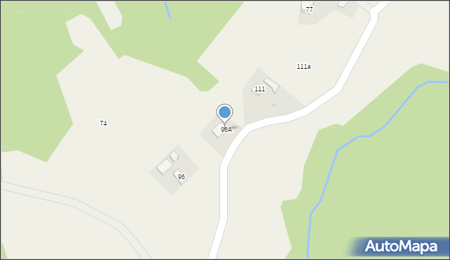 Rychwałd, Rychwałd, 96A, mapa Rychwałd