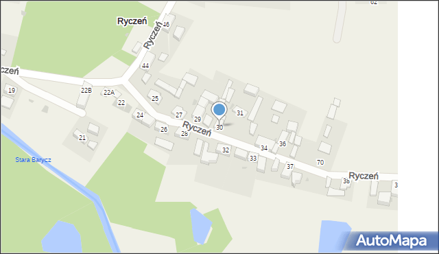 Ryczeń, Ryczeń, 30, mapa Ryczeń