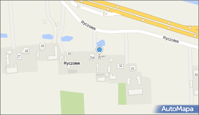 Ryczołek, Ryczołek, 31, mapa Ryczołek