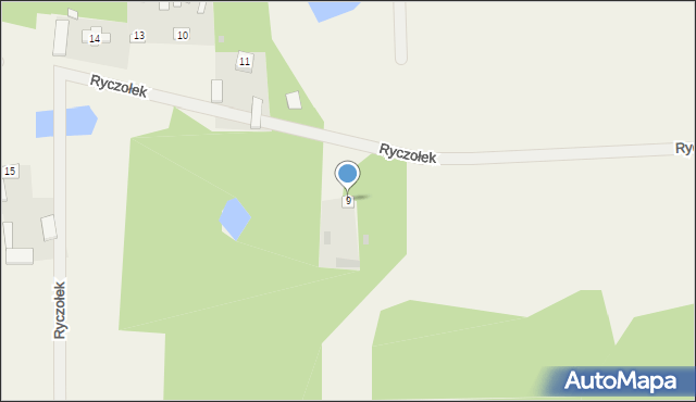 Ryczołek, Ryczołek, 9, mapa Ryczołek