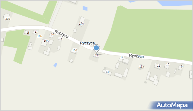 Ryczyca, Ryczyca, 14, mapa Ryczyca