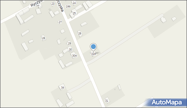 Ryczyska, Ryczyska, 31A, mapa Ryczyska