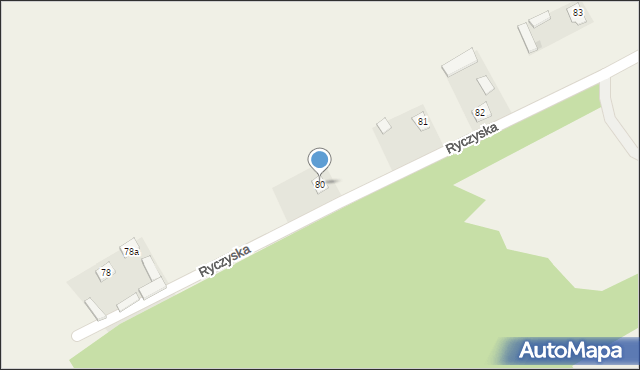 Ryczyska, Ryczyska, 80, mapa Ryczyska