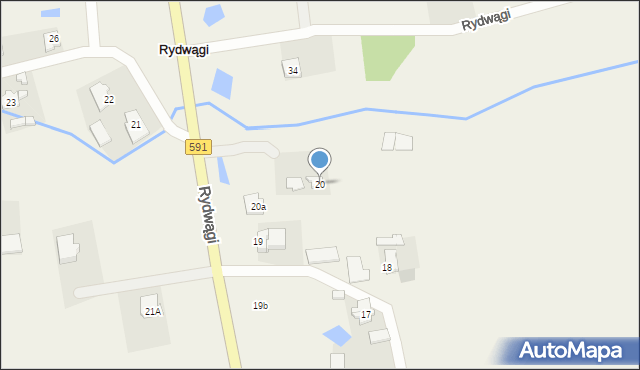 Rydwągi, Rydwągi, 20, mapa Rydwągi