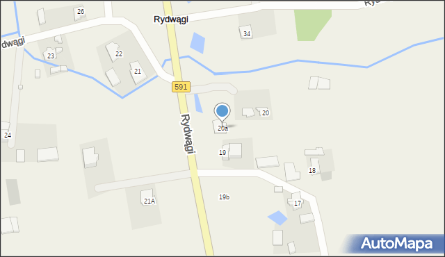 Rydwągi, Rydwągi, 20a, mapa Rydwągi