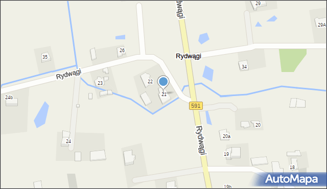 Rydwągi, Rydwągi, 21, mapa Rydwągi