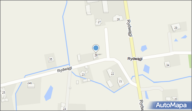 Rydwągi, Rydwągi, 26, mapa Rydwągi