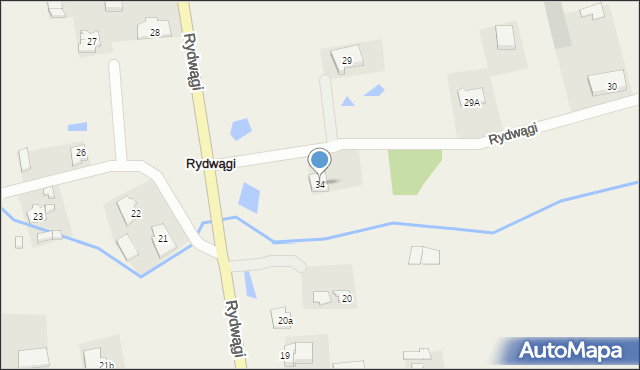 Rydwągi, Rydwągi, 34, mapa Rydwągi