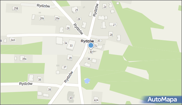 Rydzów, Rydzów, 32, mapa Rydzów