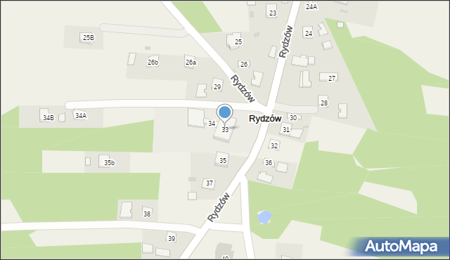 Rydzów, Rydzów, 33, mapa Rydzów