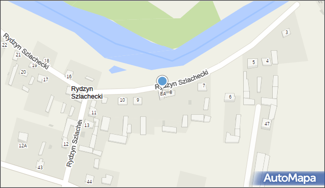 Rydzyn Szlachecki, Rydzyn Szlachecki, 8A, mapa Rydzyn Szlachecki
