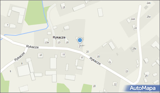 Rykacze, Rykacze, 17, mapa Rykacze