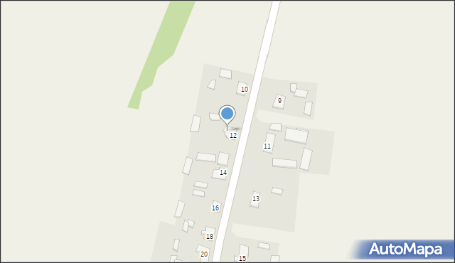 Rykaczewo, Rykaczewo, 12a, mapa Rykaczewo