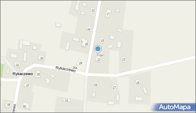 Rykaczewo, Rykaczewo, 21a, mapa Rykaczewo