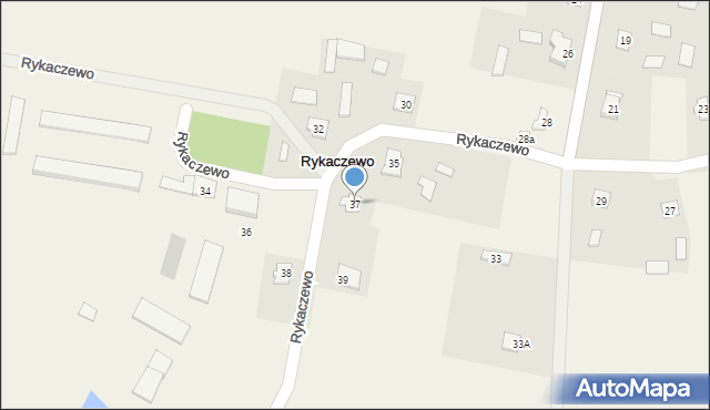 Rykaczewo, Rykaczewo, 37, mapa Rykaczewo