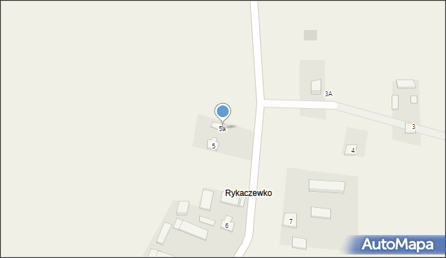 Rykaczewo, Rykaczewo, 5a, mapa Rykaczewo