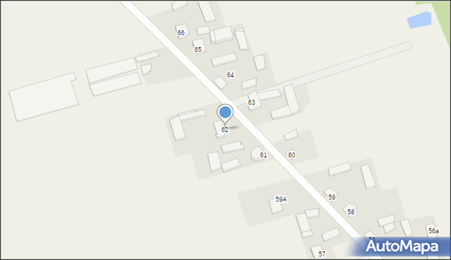 Rykały, Rykały, 62, mapa Rykały