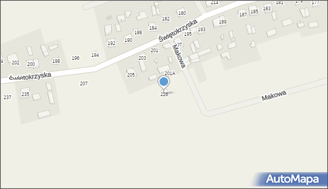 Rykoszyn, Rykoszyn, 226, mapa Rykoszyn