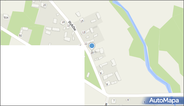 Ryków, Ryków, 10, mapa Ryków