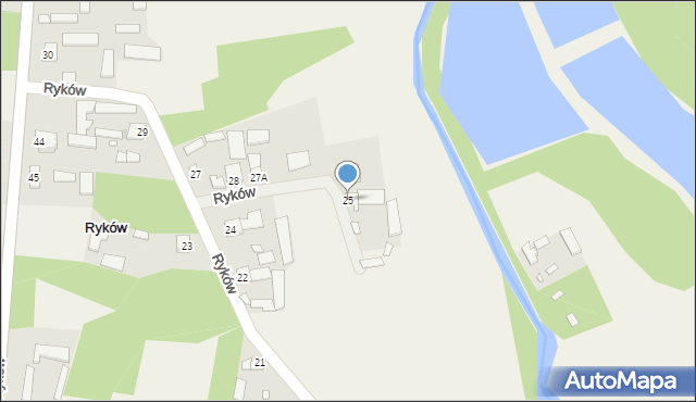 Ryków, Ryków, 25, mapa Ryków