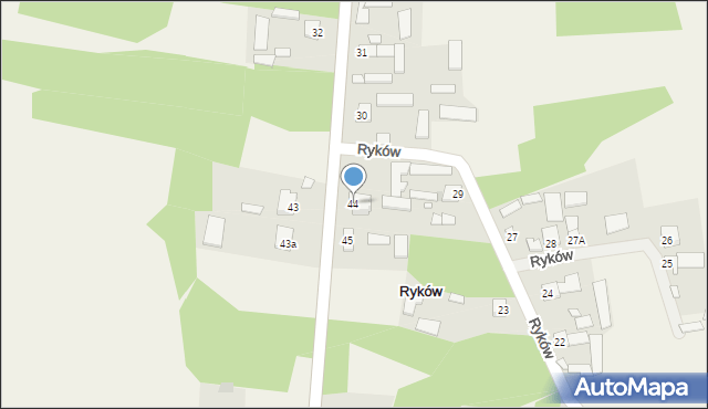 Ryków, Ryków, 44, mapa Ryków