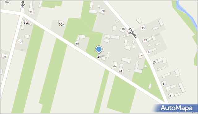 Ryków, Ryków, 48, mapa Ryków