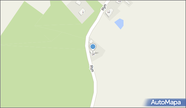 Ryn, Ryn, 14, mapa Ryn
