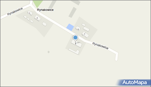 Rynakowice, Rynakowice, 8, mapa Rynakowice