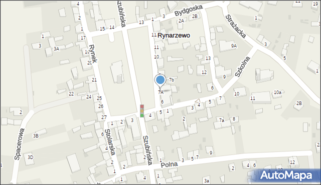 Rynarzewo, Rynek, 7A, mapa Rynarzewo