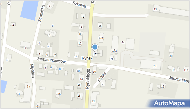 Ryńsk, Ryńskiego Mikołaja, 17, mapa Ryńsk