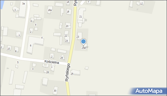 Ryńsk, Ryńskiego Mikołaja, 23a, mapa Ryńsk