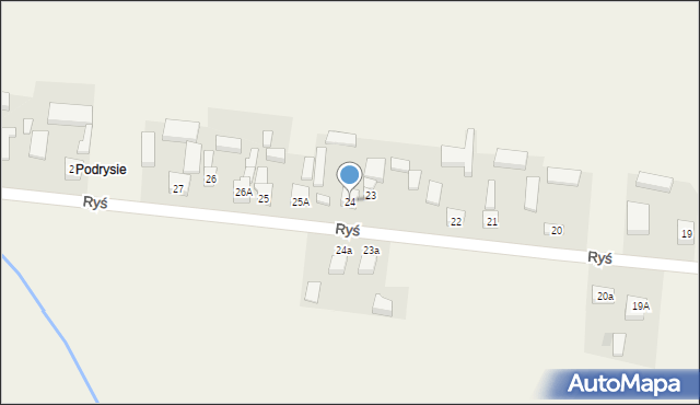 Ryś, Ryś, 24, mapa Ryś
