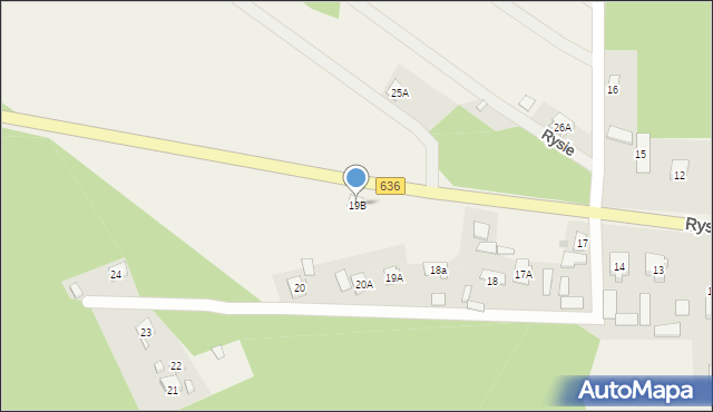 Rysie, Rysie, 19B, mapa Rysie