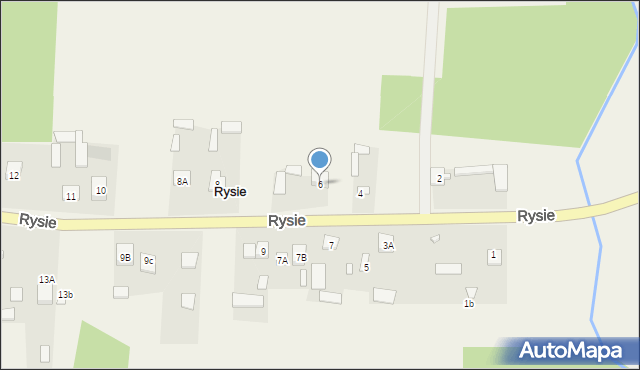 Rysie, Rysie, 6, mapa Rysie