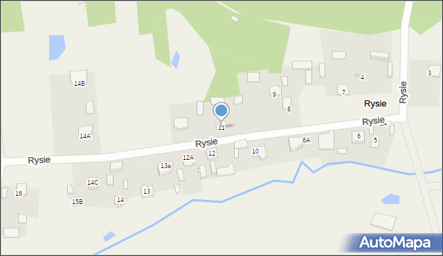 Rysie, Rysie, 11, mapa Rysie