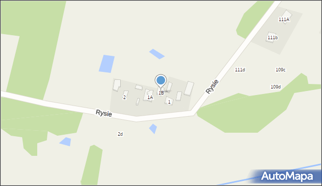 Rysie, Rysie, 1B, mapa Rysie