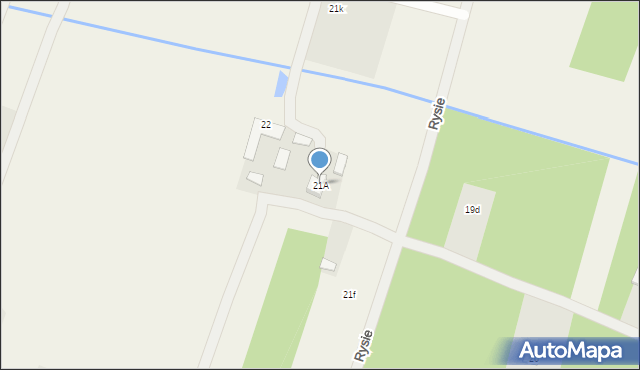 Rysie, Rysie, 21A, mapa Rysie