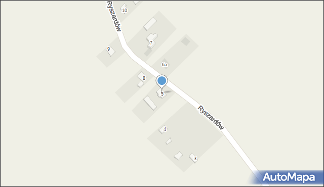 Ryszardów, Ryszardów, 5, mapa Ryszardów