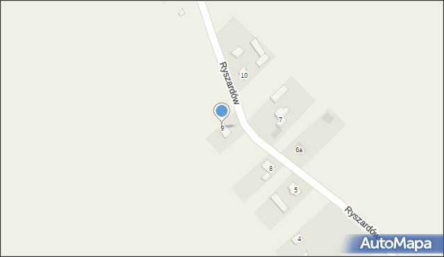 Ryszardów, Ryszardów, 9, mapa Ryszardów
