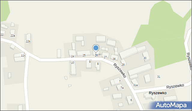 Ryszewko, Ryszewko, 26, mapa Ryszewko