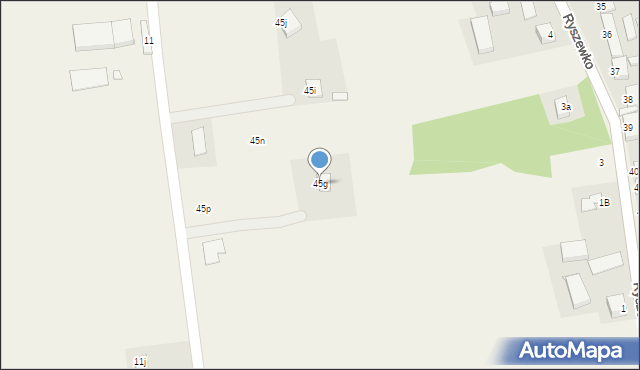 Ryszewko, Ryszewko, 45g, mapa Ryszewko