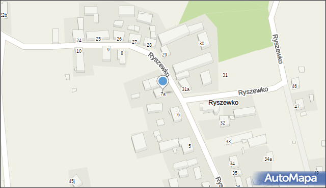 Ryszewko, Ryszewko, 7a, mapa Ryszewko