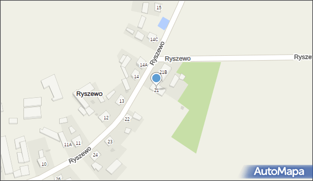 Ryszewo, Ryszewo, 21, mapa Ryszewo