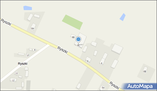 Ryszki, Ryszki, 8C, mapa Ryszki