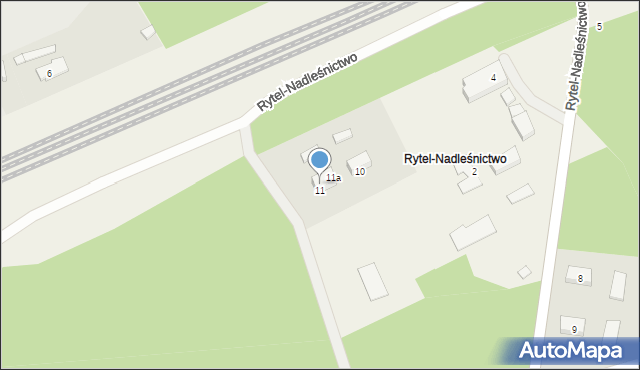 Rytel-Dworzec, Rytel-Dworzec, 11b, mapa Rytel-Dworzec
