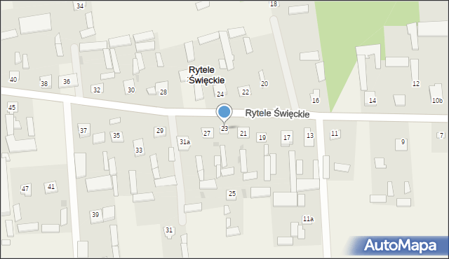 Rytele Święckie, Rytele Święckie, 23, mapa Rytele Święckie