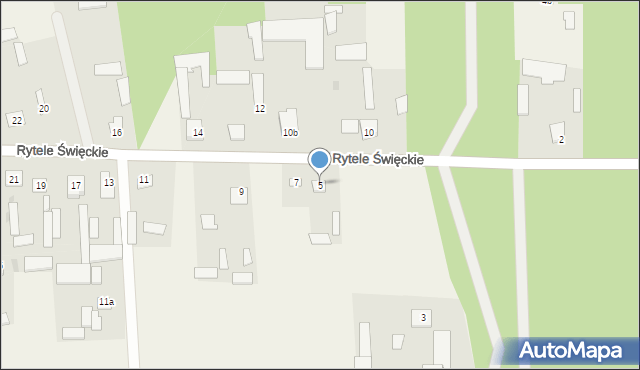Rytele Święckie, Rytele Święckie, 5, mapa Rytele Święckie